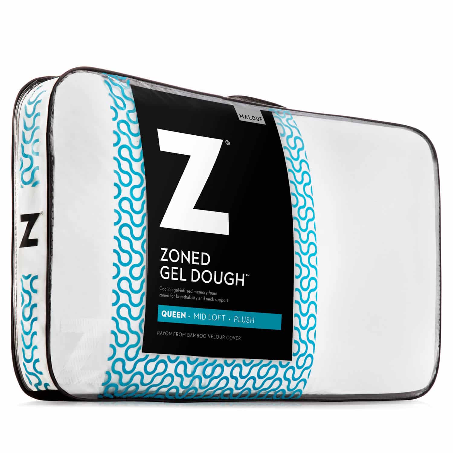 Malouf Zoned Gel Dough Pillow Mattress Overstock
