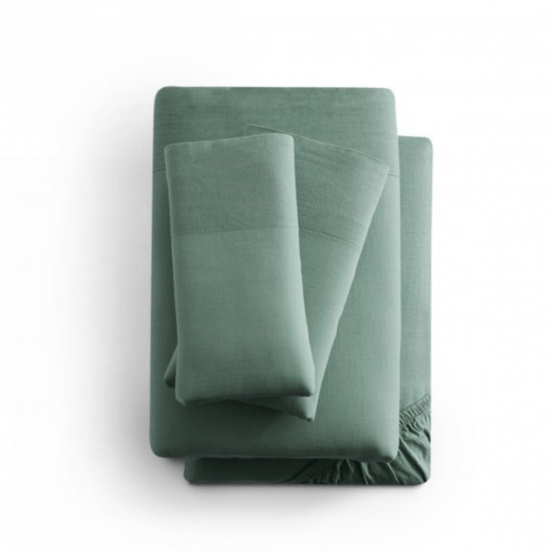 Linen-Weave Cotton Sheet Set